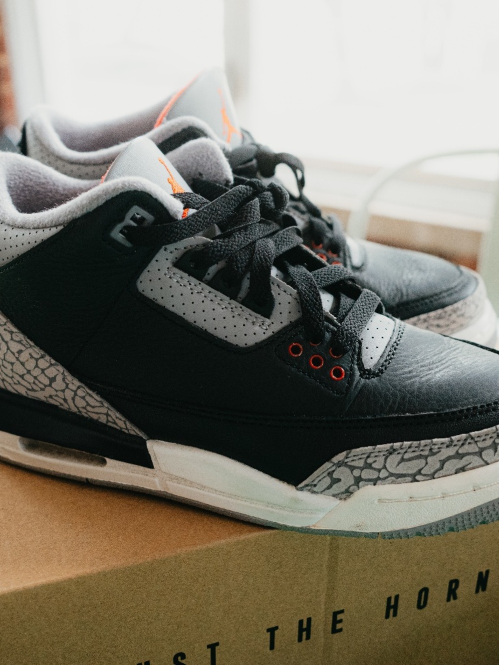 Jordan 3 Black Cement - 6y